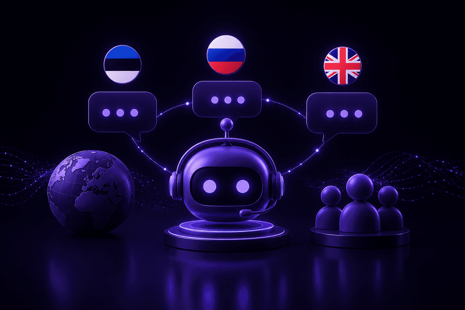One assistant, three languages: serving Estonian, Russian and English clients